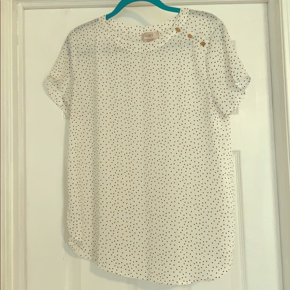 Loft button detail blouse